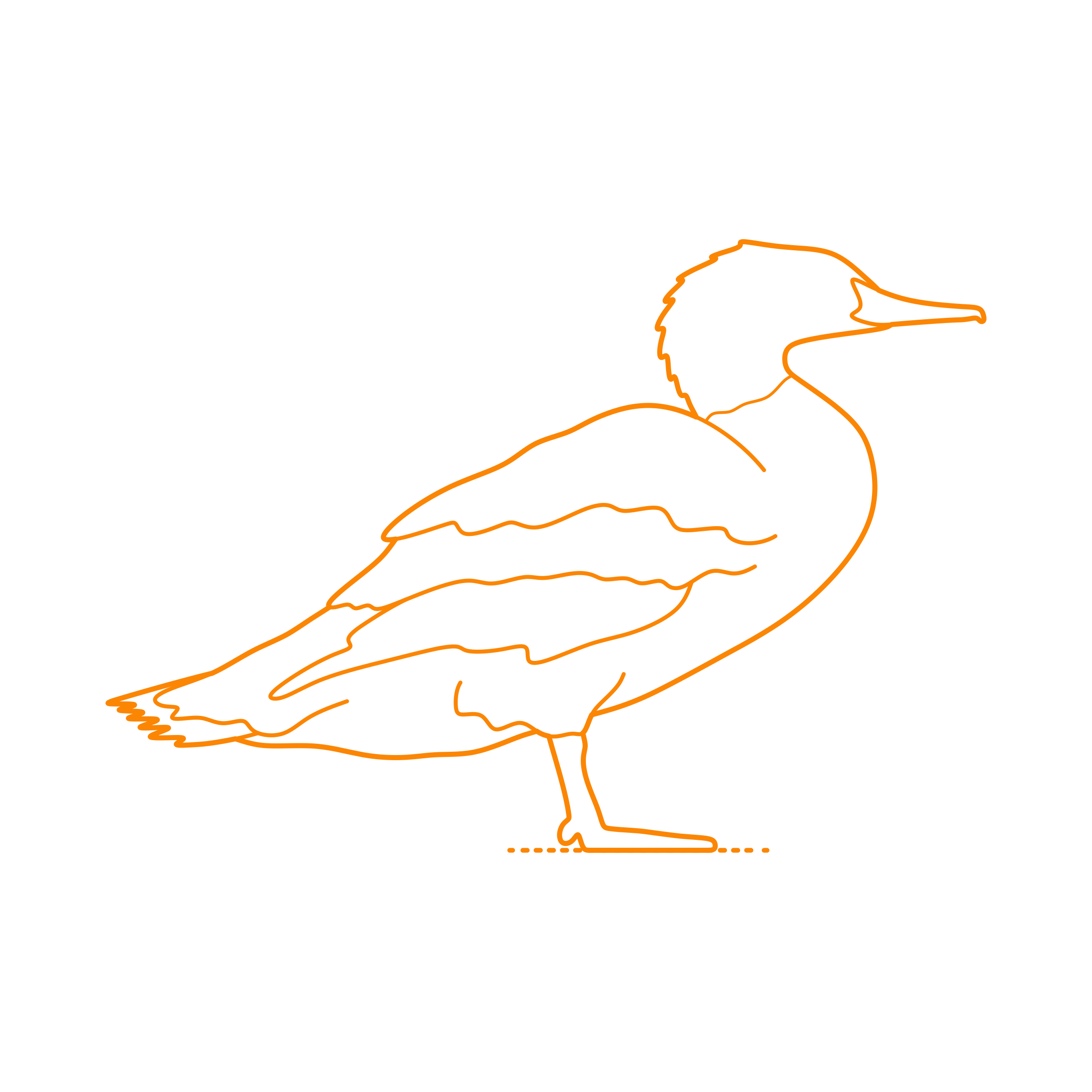 Animals Waterfowl Common Merganser Laser Cut Svg File Free Vectors